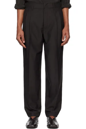 LEMAIRE Pantalon brun à plis