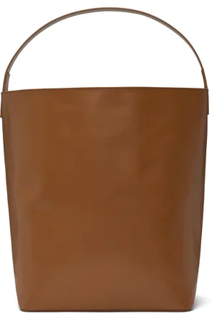 Auralee Grand cabas brun en cuir édition AETA