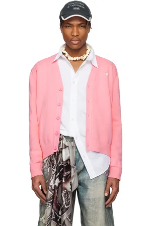 Acne Studios Cardigan rose à col en V