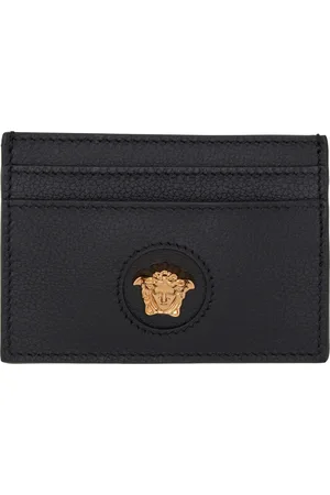VERSACE Porte-carte noir à logo La Medusa