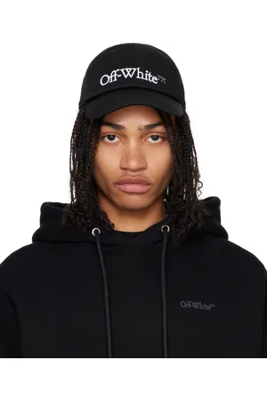 OFF-WHITE Casquette de baseball noire en drill à logo