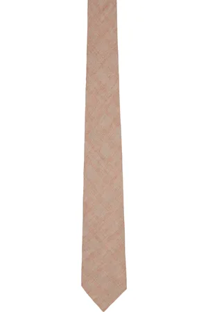 OUR LEGACY Cravate rose à motif à carreaux