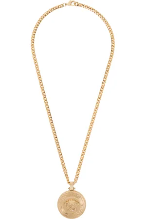 VERSACE Collier doré à logo Medusa Biggie