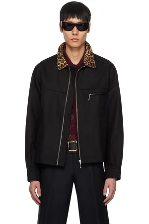 Ernest W. Baker Blouson utilitaire noir en denim bio