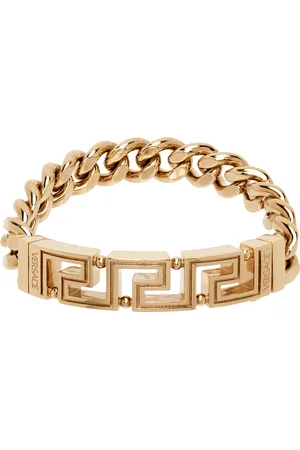 VERSACE Bracelet-chainette doré à motif Greca