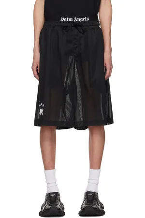 Palm Angels Short noir à armoiries Palm Sport