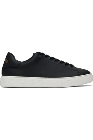 VERSACE Baskets noires à motif Greca