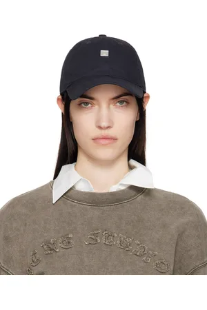 Acne Studios Casquette bleu marine à plaque à logo