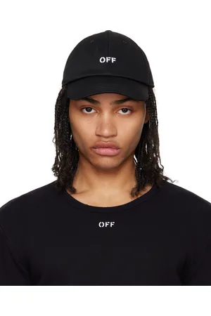 OFF-WHITE Casquette de baseball noire à logo brodé