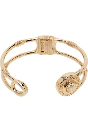 VERSACE Bracelet de style épingle de sureté doré