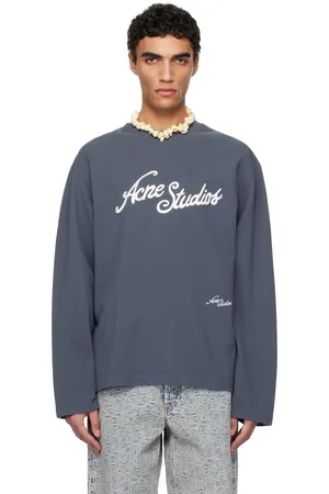 Acne Studios T-shirt gris à logo