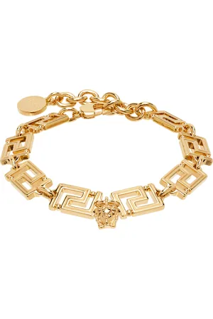 VERSACE Bracelet doré à motif Greca