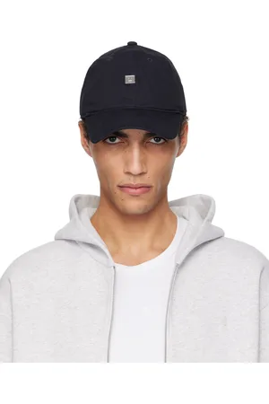 Acne Studios Casquette bleu marine à plaque à logo