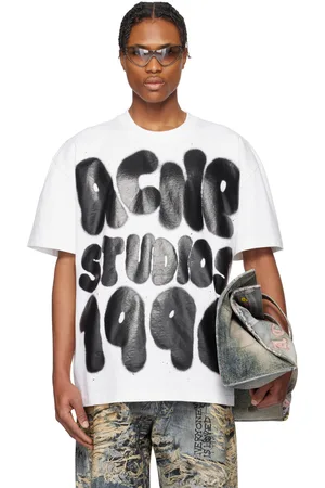 Acne Studios T-shirt décontracté blanc à logo
