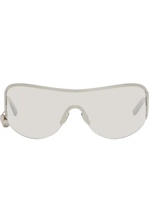 Acne Studios Lunettes de soleil argentées en métal