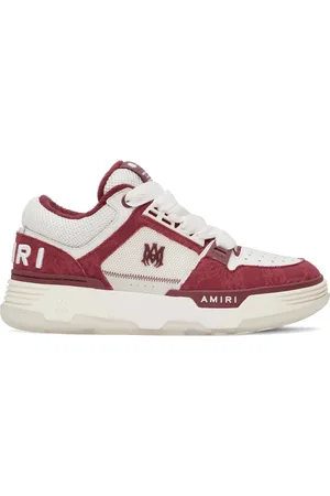 AMIRI Baskets MA-1 blanc et rouge à quadrigrammes