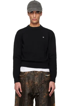 Acne Studios Pull noir en coton bio