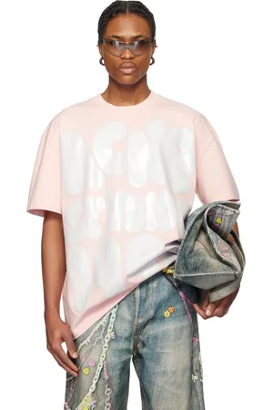 Acne Studios T-shirt décontracté rose à logo