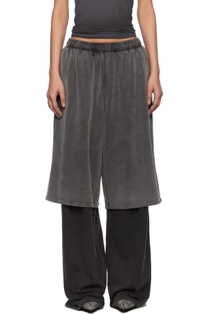 Acne Studios Pantalon de détente étagé gris
