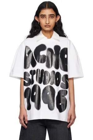 Acne Studios T-shirt décontracté blanc à logo