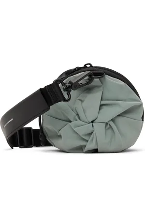 CÔTE&CIEL Petit sac Vikos vert en taffetas Smooth