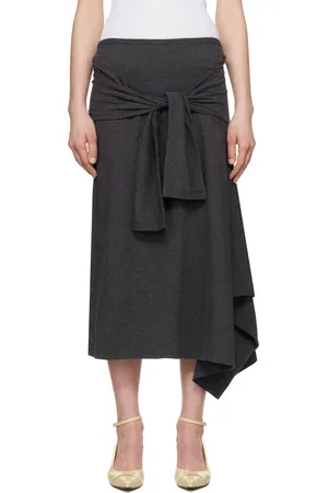 OUR LEGACY Jupe midi Sash grise