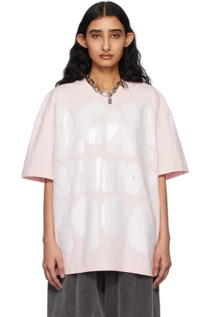 Acne Studios T-shirt décontracté rose à logo