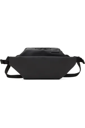 CÔTE&CIEL Petit sac-ceinture Isarau noir en canevas Obsidian