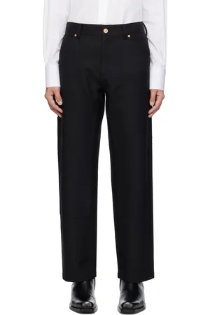 VERSACE Pantalon menuisier noir