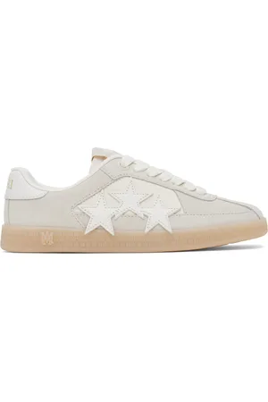 AMIRI Baskets Pacific gris et blanc cassé en suède