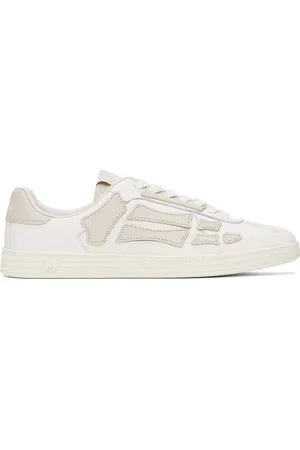 AMIRI Baskets Pacific blanc et taupe à appliqués d