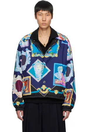VERSACE Blouson réversible multicolore à motif Gallery