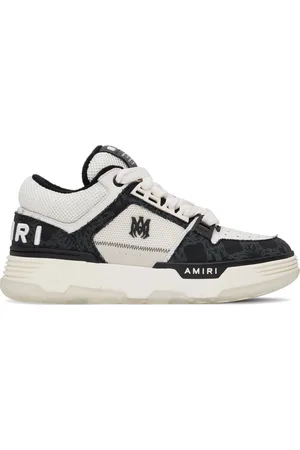AMIRI Baskets MA-1 blanc et noir à quadrigrammes
