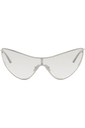Acne Studios Lunettes de soleil argentées en métal