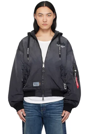 A Bathing Ape Blouson aviateur réversible MA-1 noir édition Alpha Industries