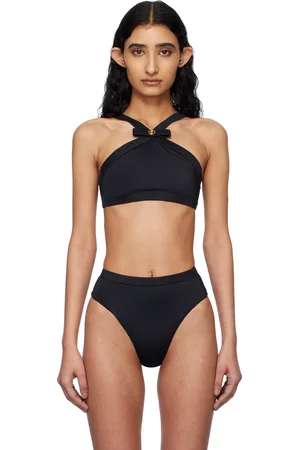 VERSACE Haut de bikini noir à boucle Gianni
