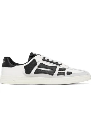 AMIRI Baskets Pacific blanc et noir à appliqués d