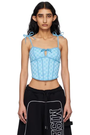 MISBHV Débardeur Coquette bleu à monogrammes