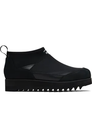 Comme des Garçons Bottes chelsea noires en CORDURA® de nylon à semelle crantée