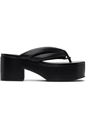 DRIES VAN NOTEN Sandales noires à plateforme