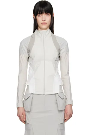 Hyein Seo Blouson coupe-vent gris à panneaux
