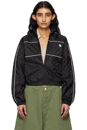 MISBHV Coupe-vent noir en nylon à monogrammes