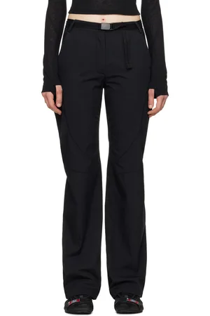 Hyein Seo Pantalon noir à taille basse à ceinture