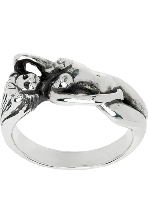 Wacko Maria Bague Nude argentée