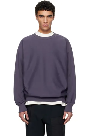 NANAMÍCA Pull molletonné bleu marine à col ras du cou - ONE OCEAN, ALL LANDS