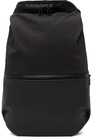 CÔTE&CIEL Petit sac à dos Nile noir en taffetas Smooth à garnitures contrastantes