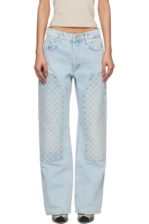 MISBHV Jean menuisier bleu à motif à monogrammes