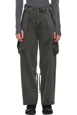 Hyein Seo Pantalon cargo teint gris