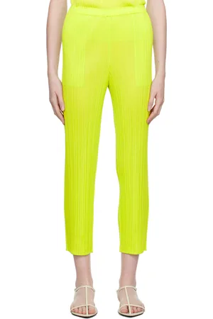 PLEATS PLEASE ISSEY MIYAKE Pantalon vert - NEW COLORFUL BASICS 3