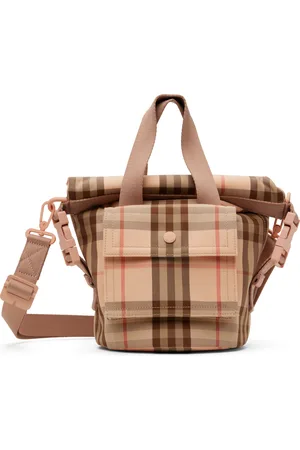 Burberry Enfant | Cabas rose à carreaux